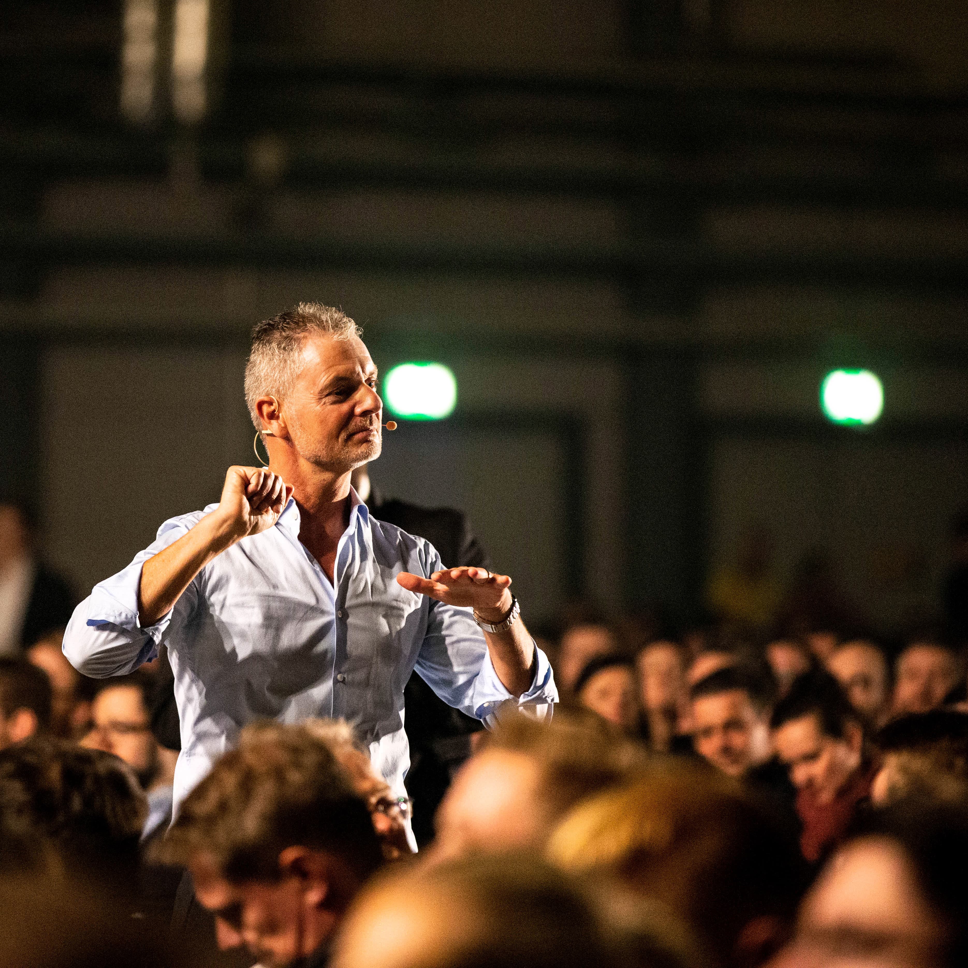 Dirk Kreuter auf der Bühne